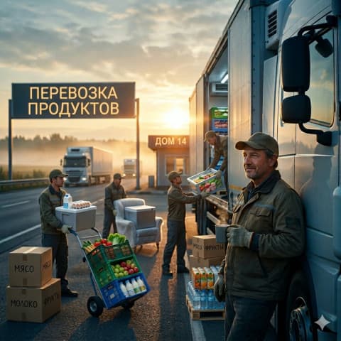 Перевозка продуктов по Мариуполю свежесть!