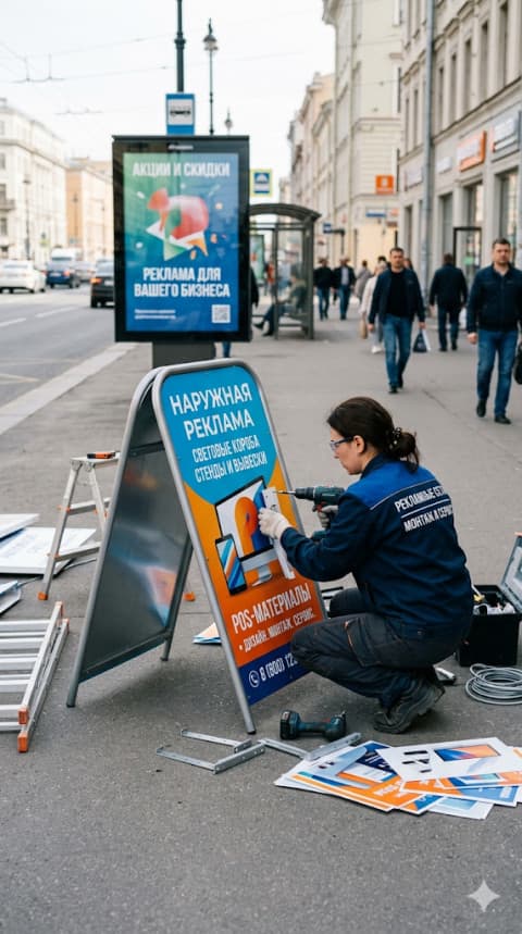 Наружная реклама и POS-материалы Мариуполь