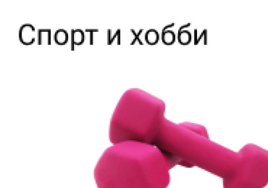 Спорт, хобби и искусство