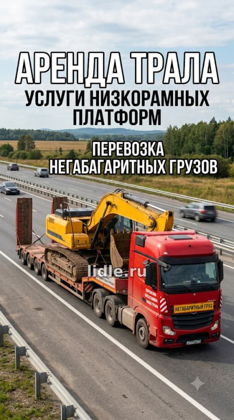Аренда трала в Мариуполе негабарит и техника