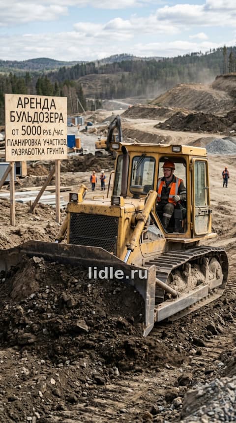 Аренда бульдозера в Мариуполе сровняем всё!
